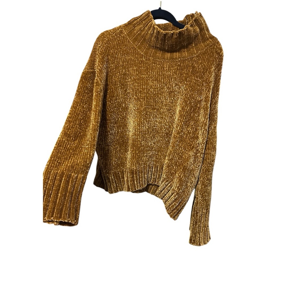 Chelsea & Theodore Mustard Chenille Sweater